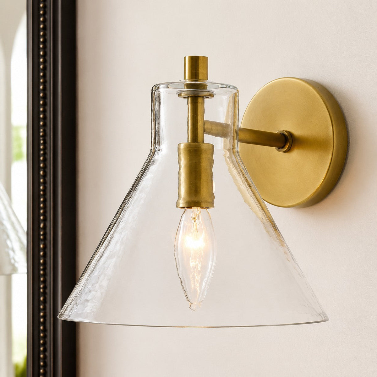 Recycled Glass Wall Sconce - Modern Bathroom Vanity Light