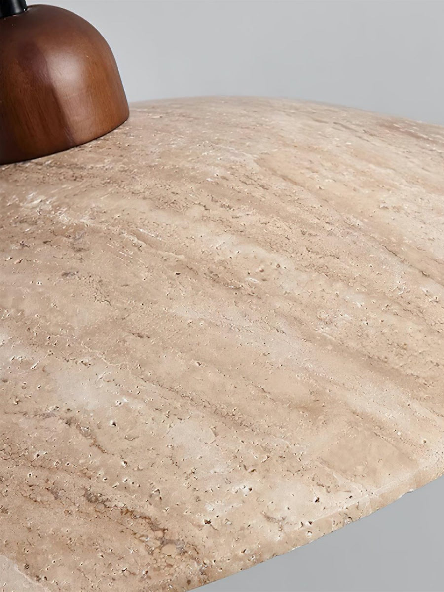 Travertine Floating Plate Pendant Light - Nordic Contemporary Pendant Light for Living Room