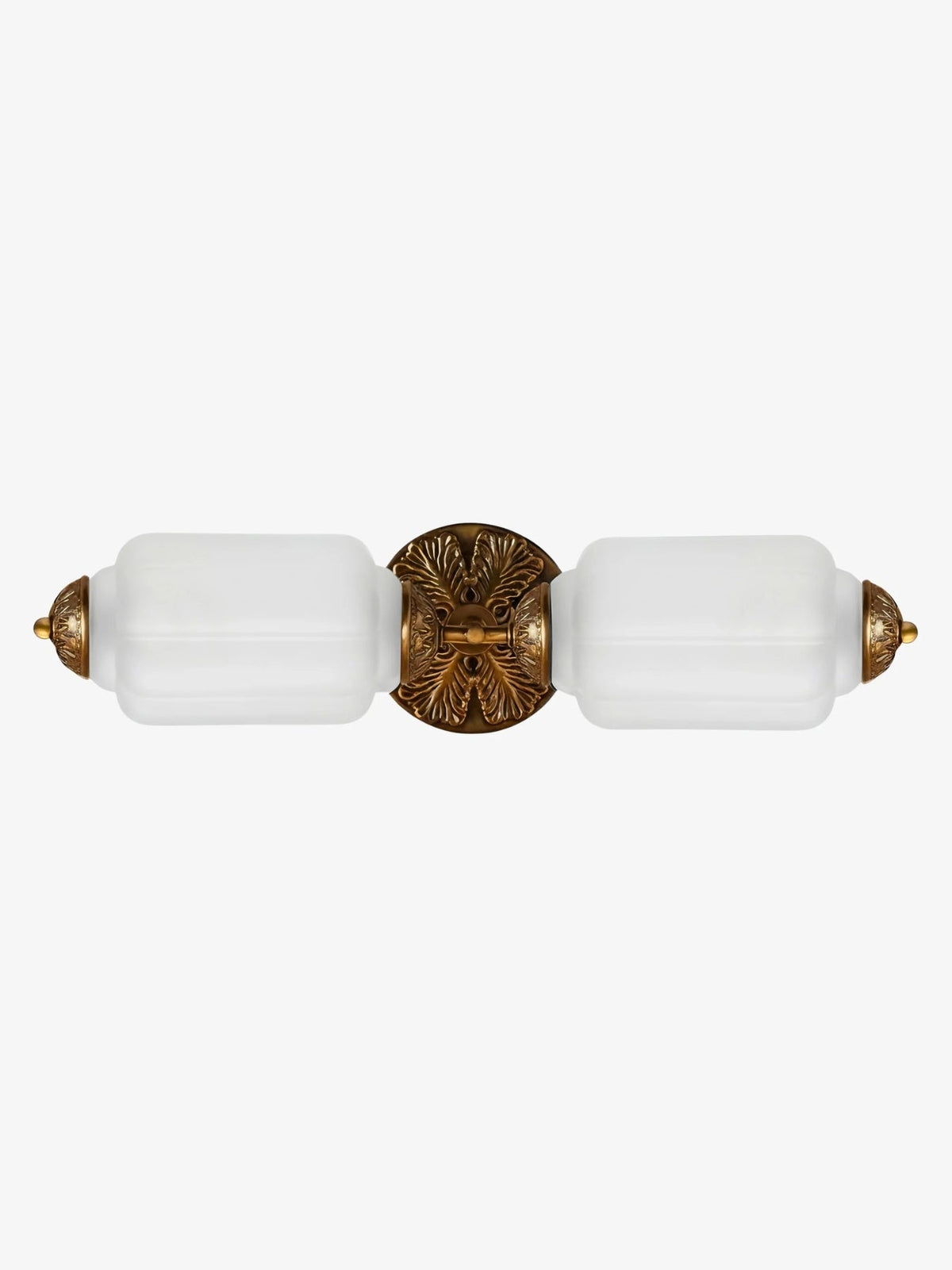 American Vintage Glass Lantern Shaped Horizontal Eloise Wall Sconce