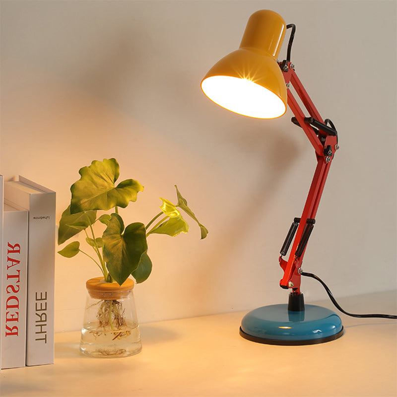 Modern Simplicity Memphis Iron Half Circle 1-Light Table Lamp For Study