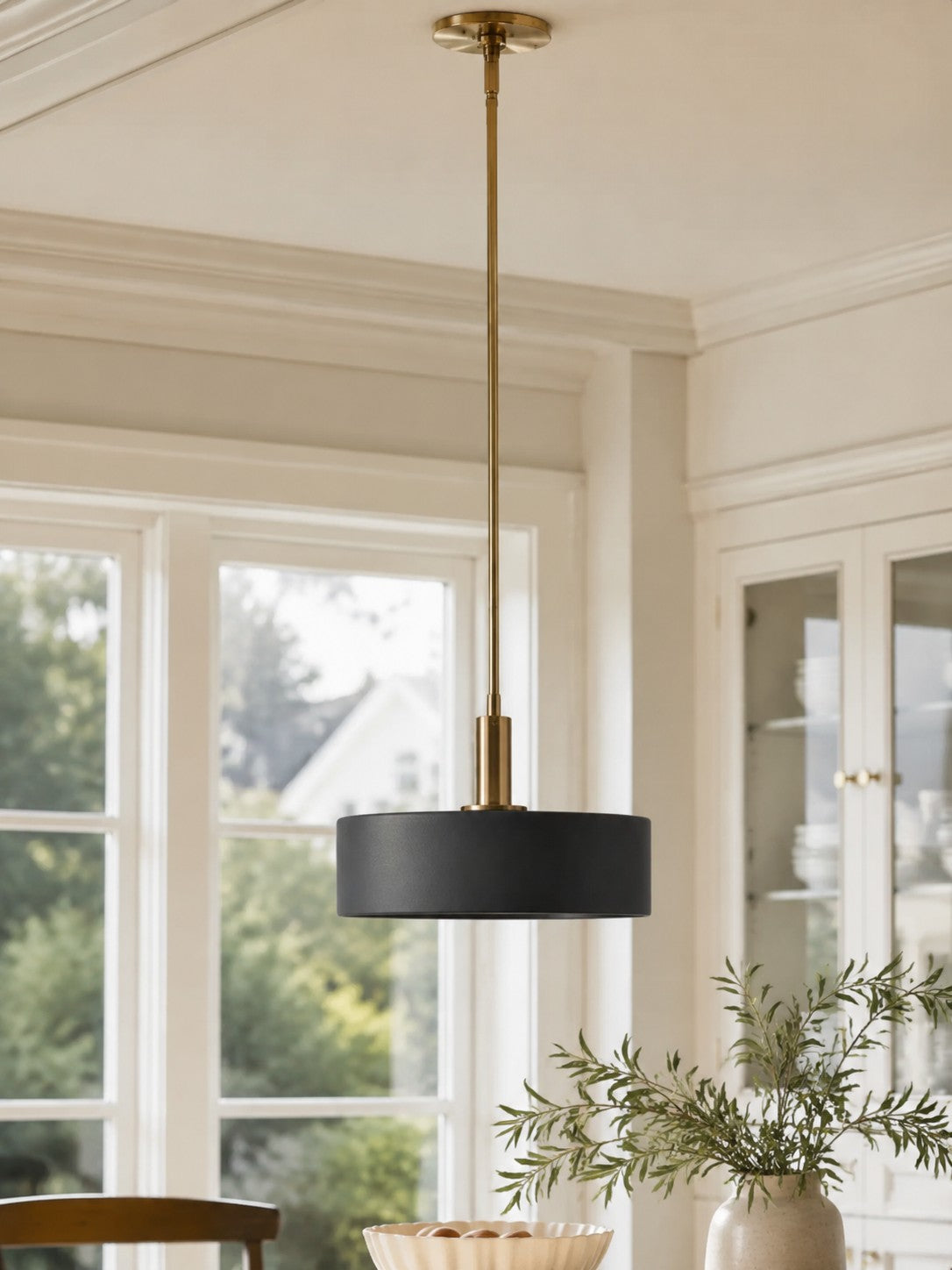 Modern Style Minimalist Porcelain Pendant Light