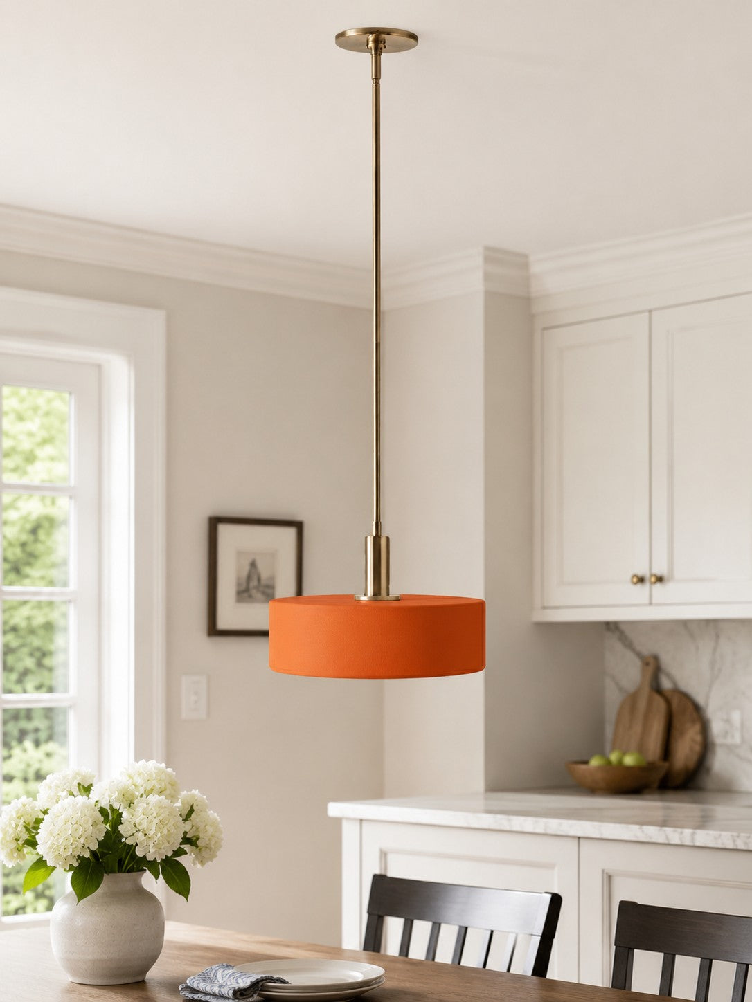 Modern Style Minimalist Porcelain Pendant Light