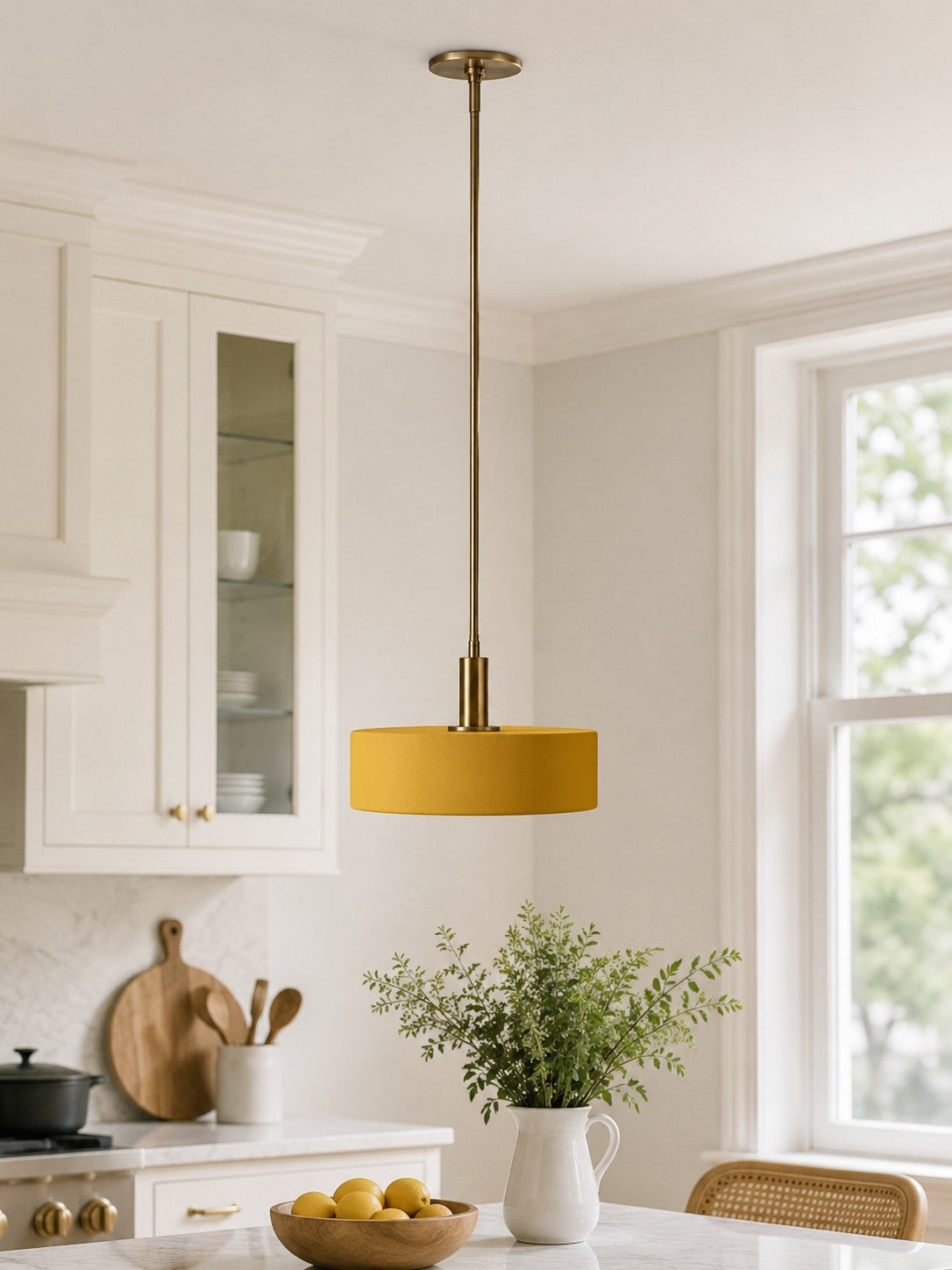 Modern Style Minimalist Porcelain Pendant Light