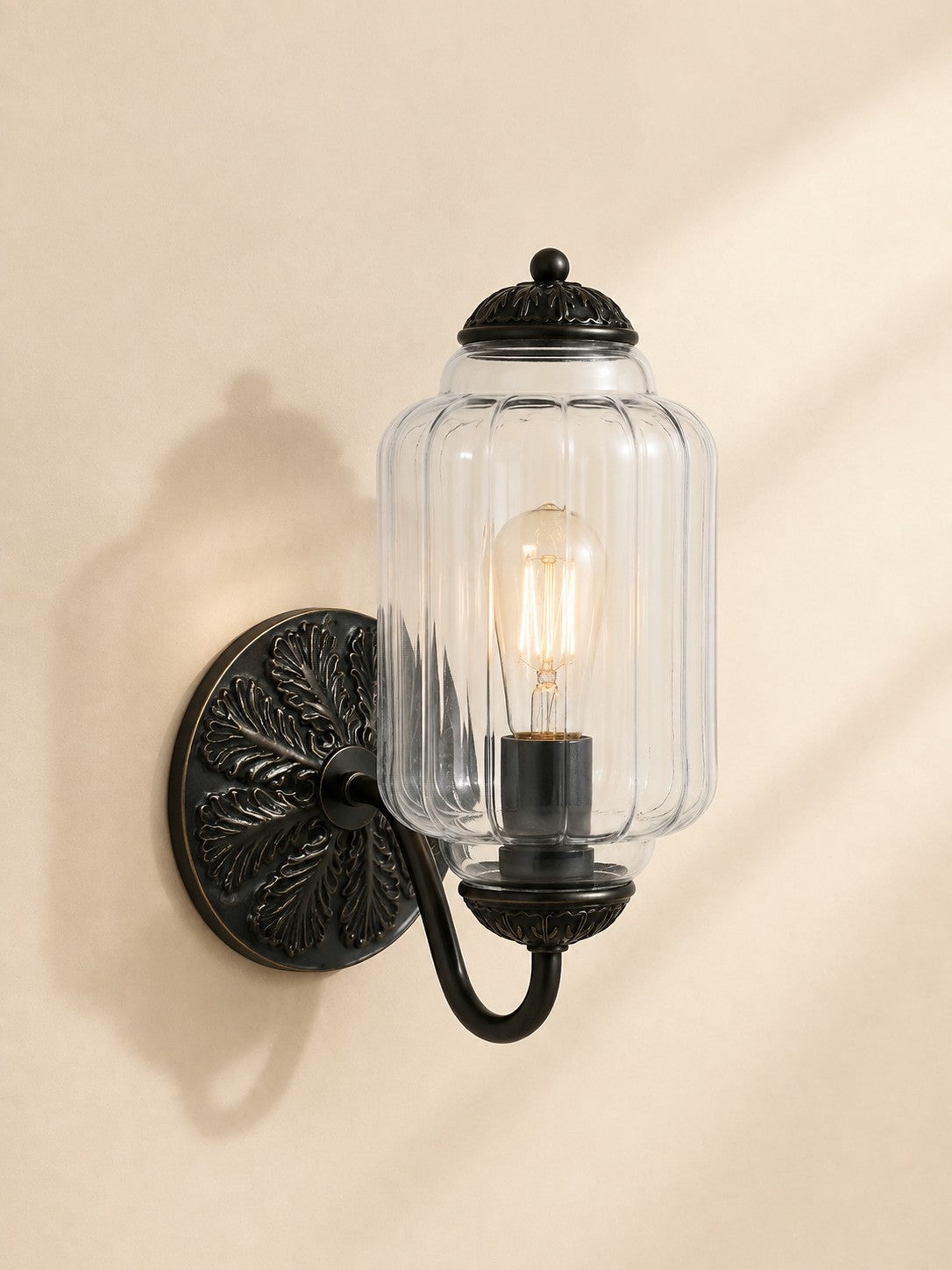 Vintage Milk Glass Sconce Bedside Hallway Eloise Wall Sconce
