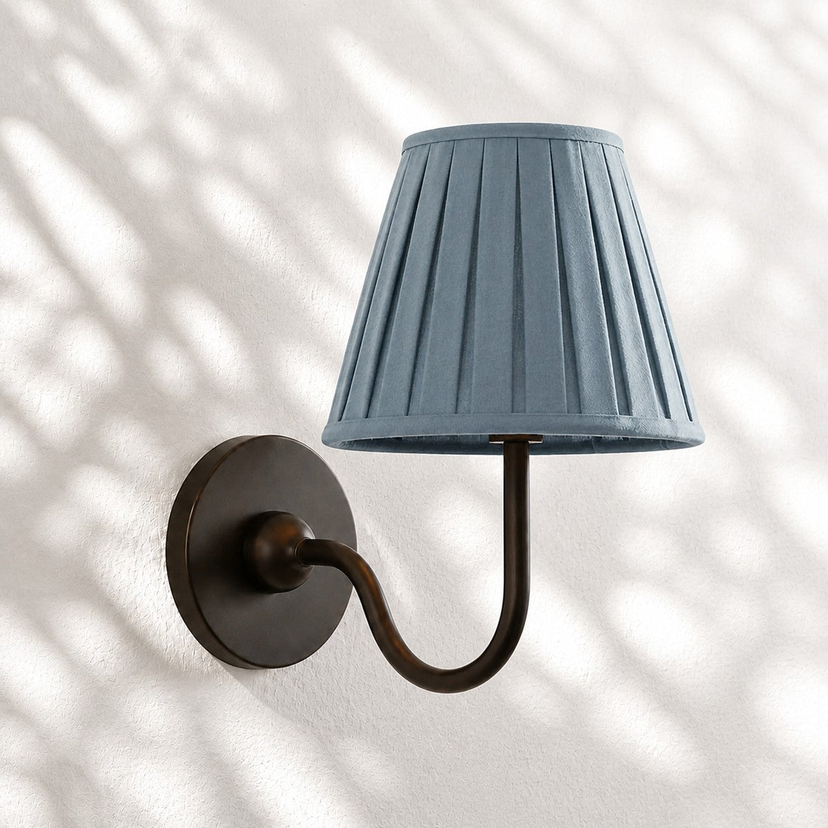 Fabric Shade Wall Sconce with Drum Shade - Classic Pleated Sconce Light