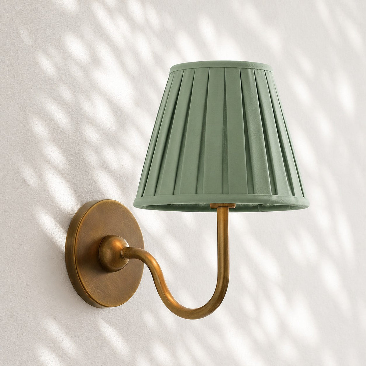 Fabric Shade Wall Sconce with Drum Shade - Classic Pleated Sconce Light
