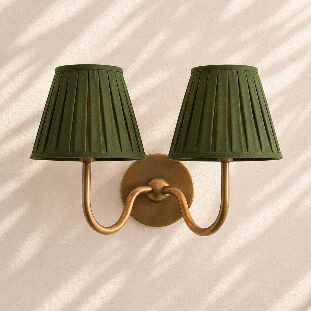 Fabric Shade Wall Sconce with Drum Shade - Classic Pleated Sconce Light