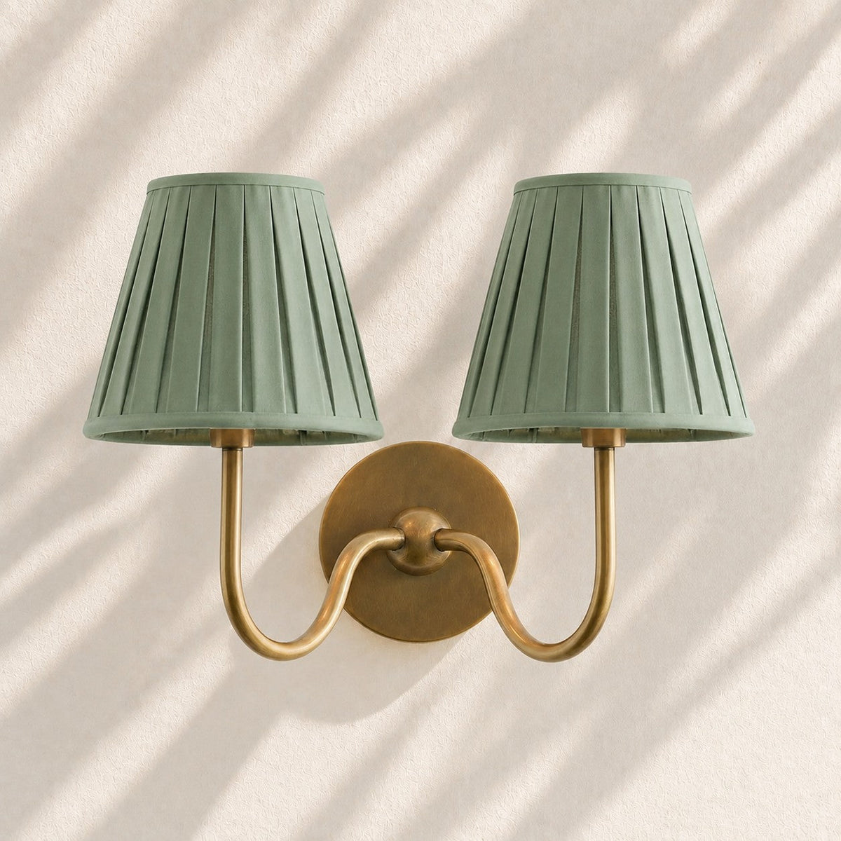 Fabric Shade Wall Sconce with Drum Shade - Classic Pleated Sconce Light