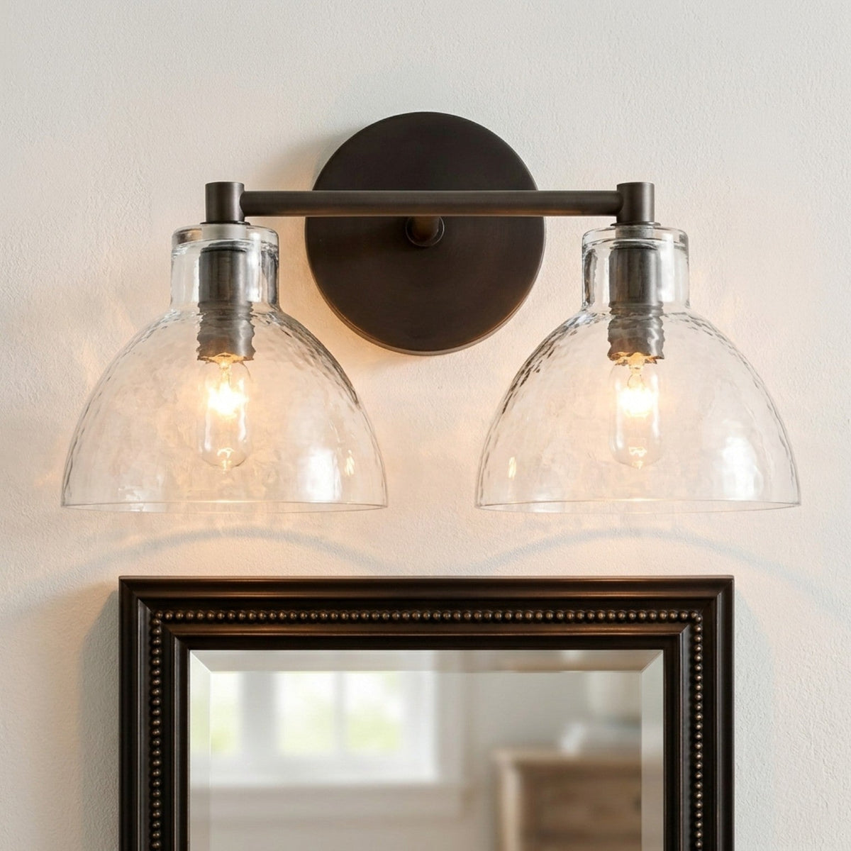Recycled Glass Wall Sconce - Modern Bathroom Vanity Light