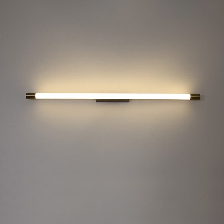 Modern Minimalist Vanity Thin Tube Aluminum PC LED Wall Sconce Lamp for Living Room