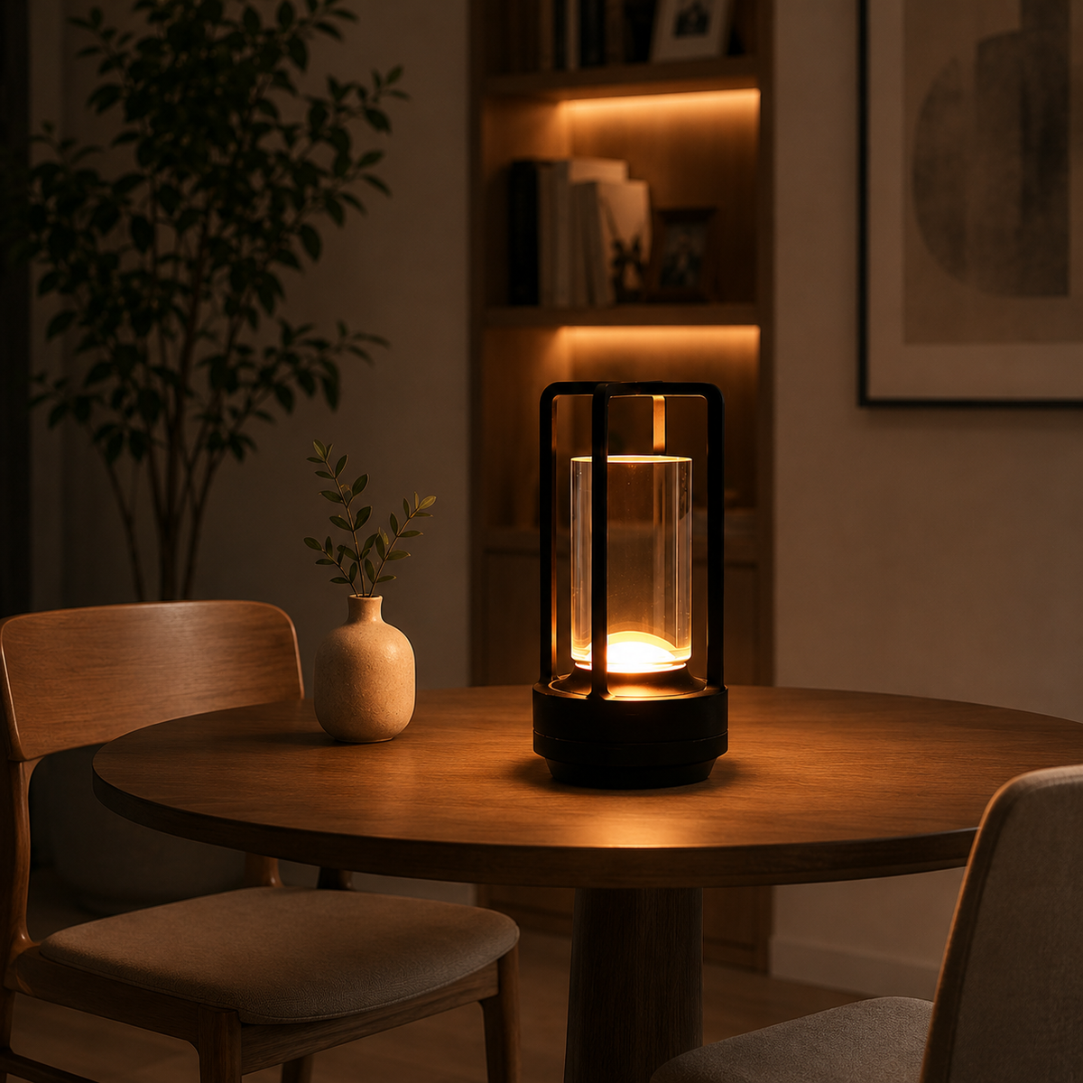 Portable Lantern Cordless Table Lamp Rechargeable Touch Dimming Night Lights