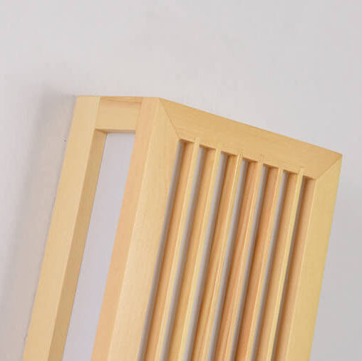Modern Minimalist Solid Wood Acrylic Rectangular LED Wall Sconce Lamp for Living Room