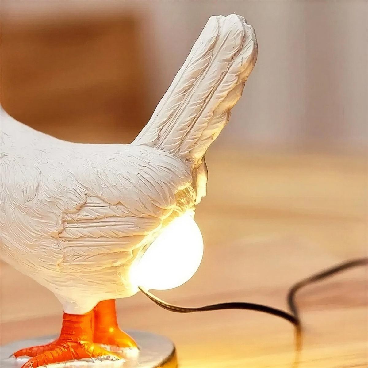3D Decorative Chicken Night Light Desk Lamp