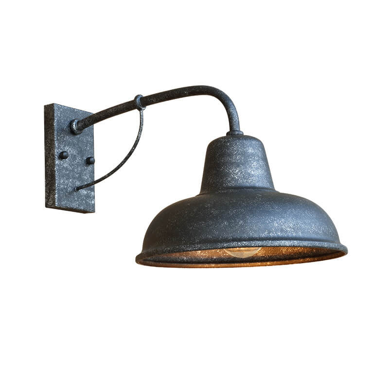 Vintage Iron Barn Waterproof Outdoor 1-Light Wall Sconce Lamp