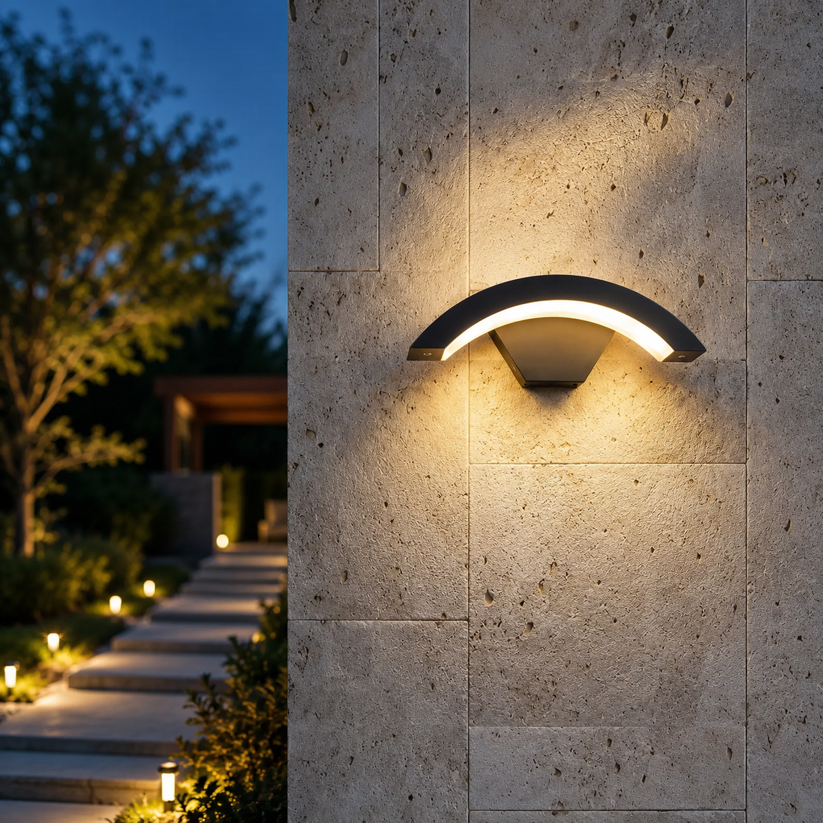 LED Wall Light Outdoor Downlights Porch Wall Mounted Sconce