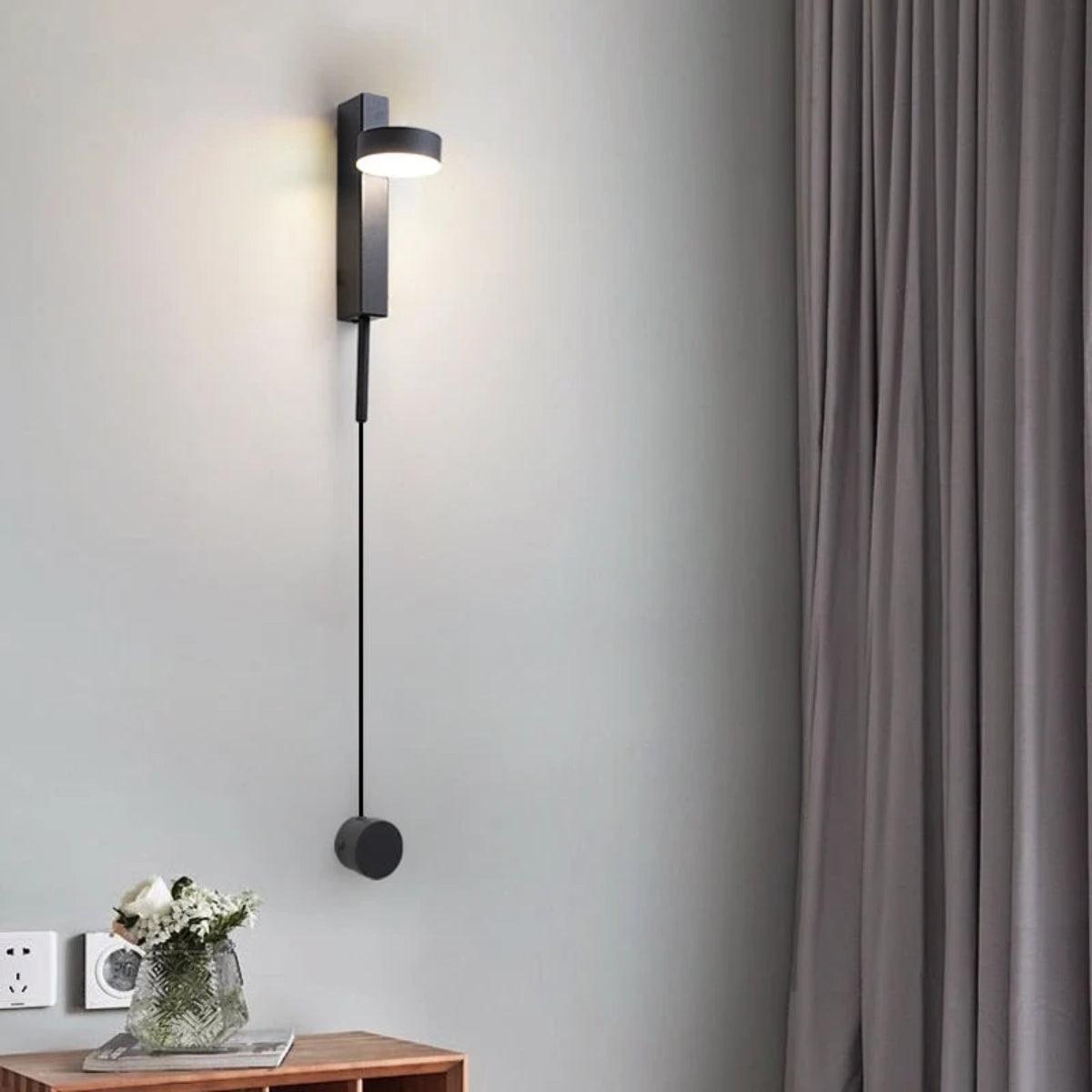 Adjustable Head Wall Sconce Lamp With Dimmer Switch Control
