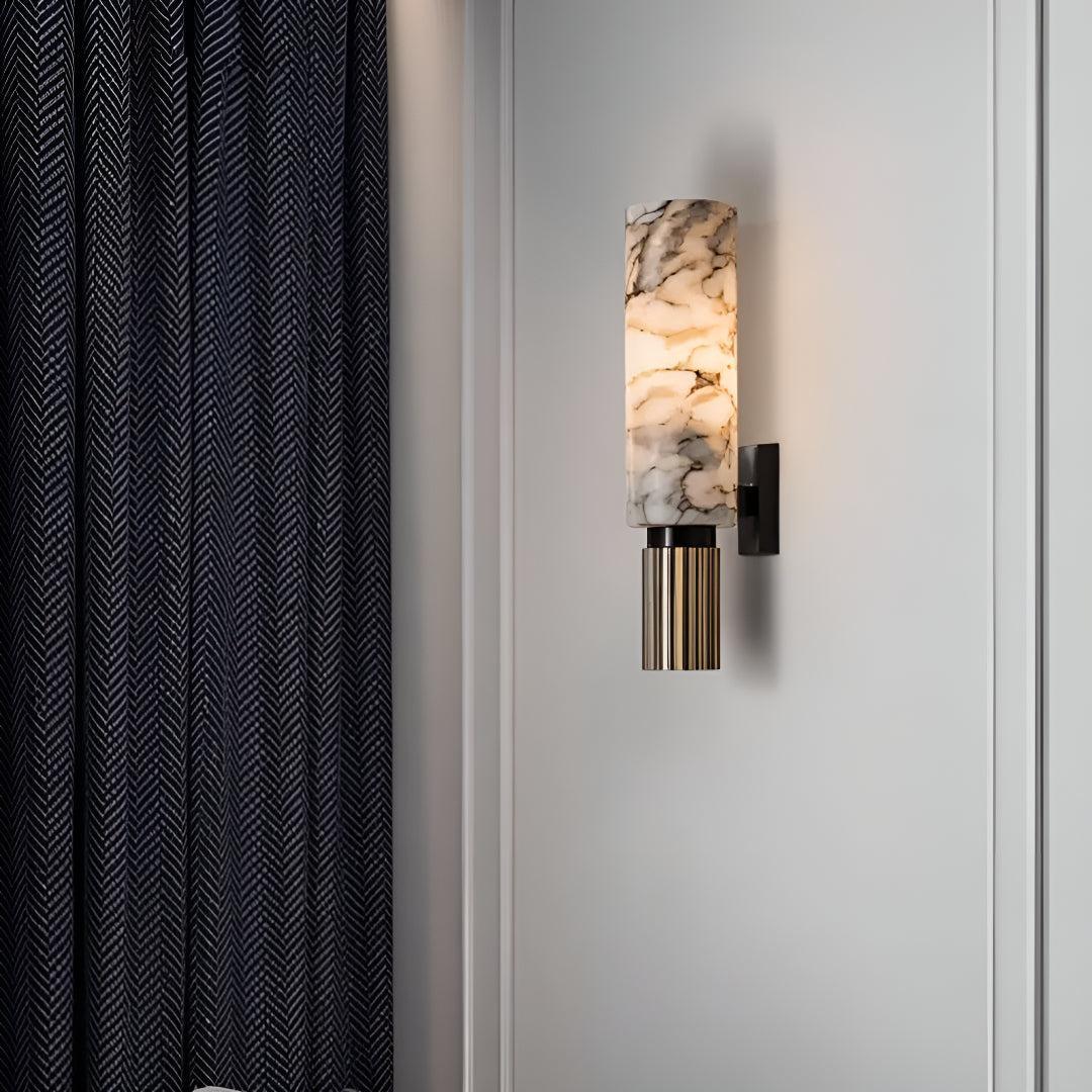 Alabaster Marble Wall Sconce Light with Modern Design