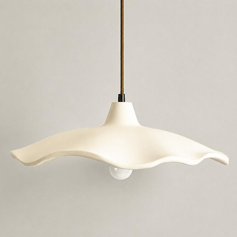 Traditional Vintage Flower Shape Lampshade Cement 1/2/3-Light Island Light Chandelier For Living Room