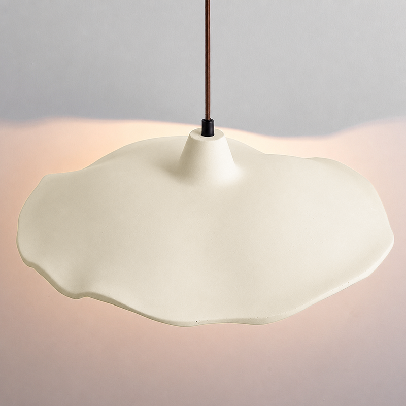 Traditional Vintage Flower Shape Lampshade Cement 1/2/3-Light Island Light Chandelier For Living Room