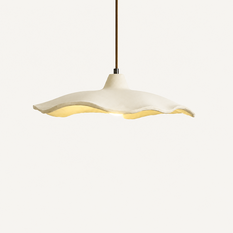 Traditional Vintage Flower Shape Lampshade Cement 1/2/3-Light Island Light Chandelier For Living Room