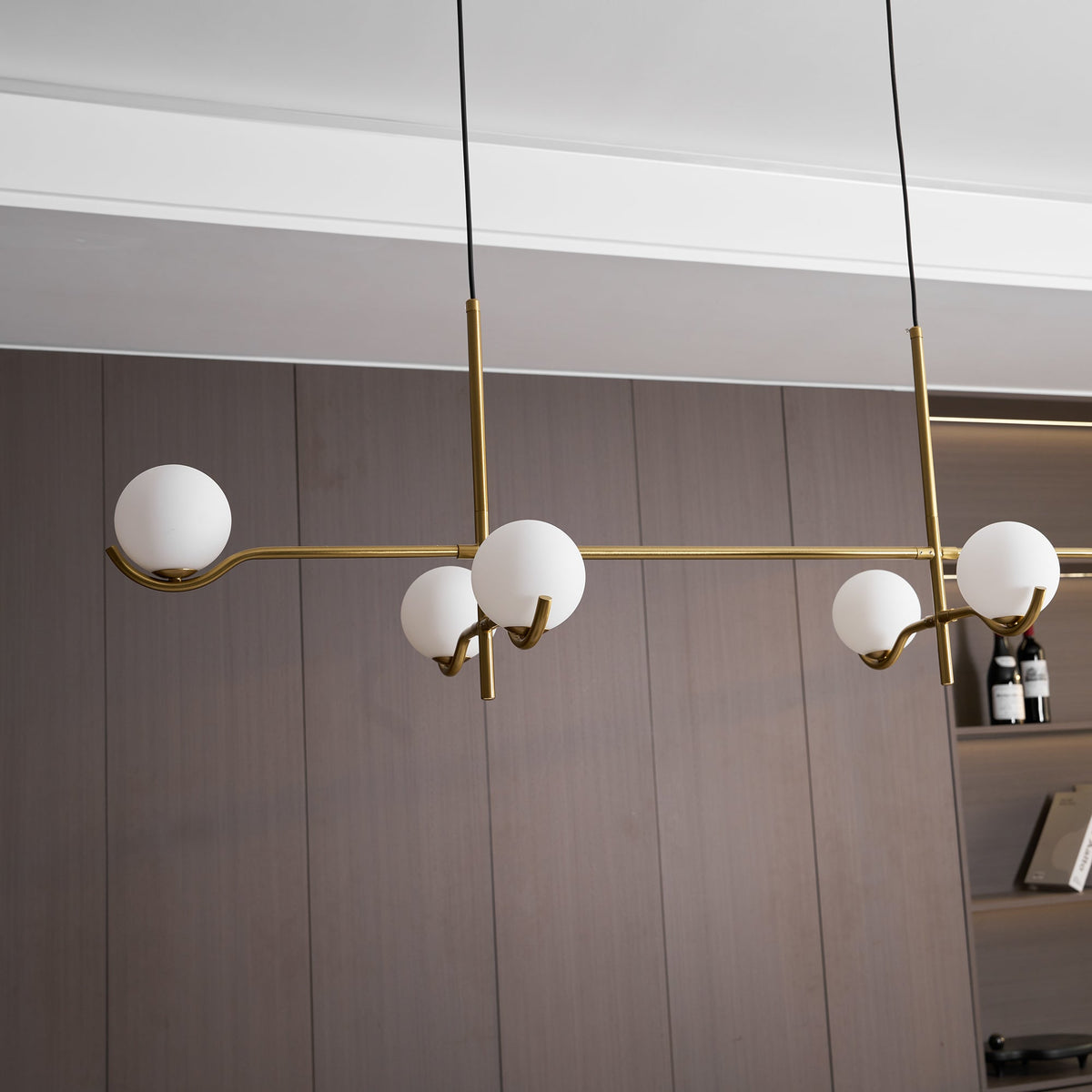 White Bubble Design Glass Pendant Light