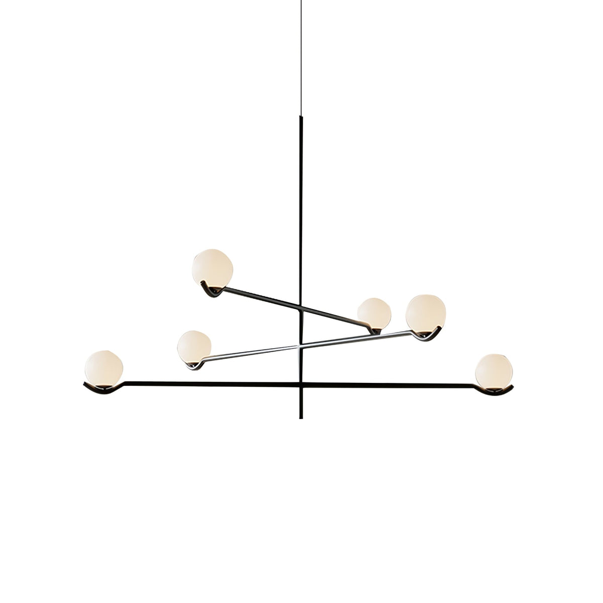 White Bubble Design Glass Pendant Light