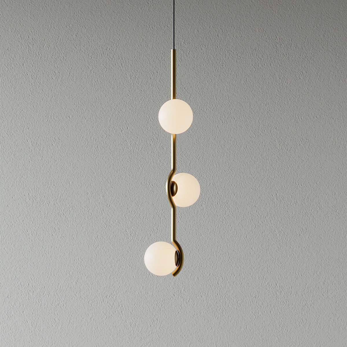 White Bubble Design Glass Pendant Light