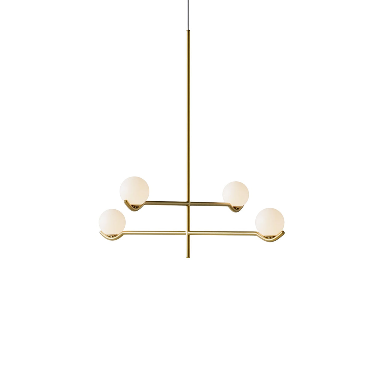 White Bubble Design Glass Pendant Light