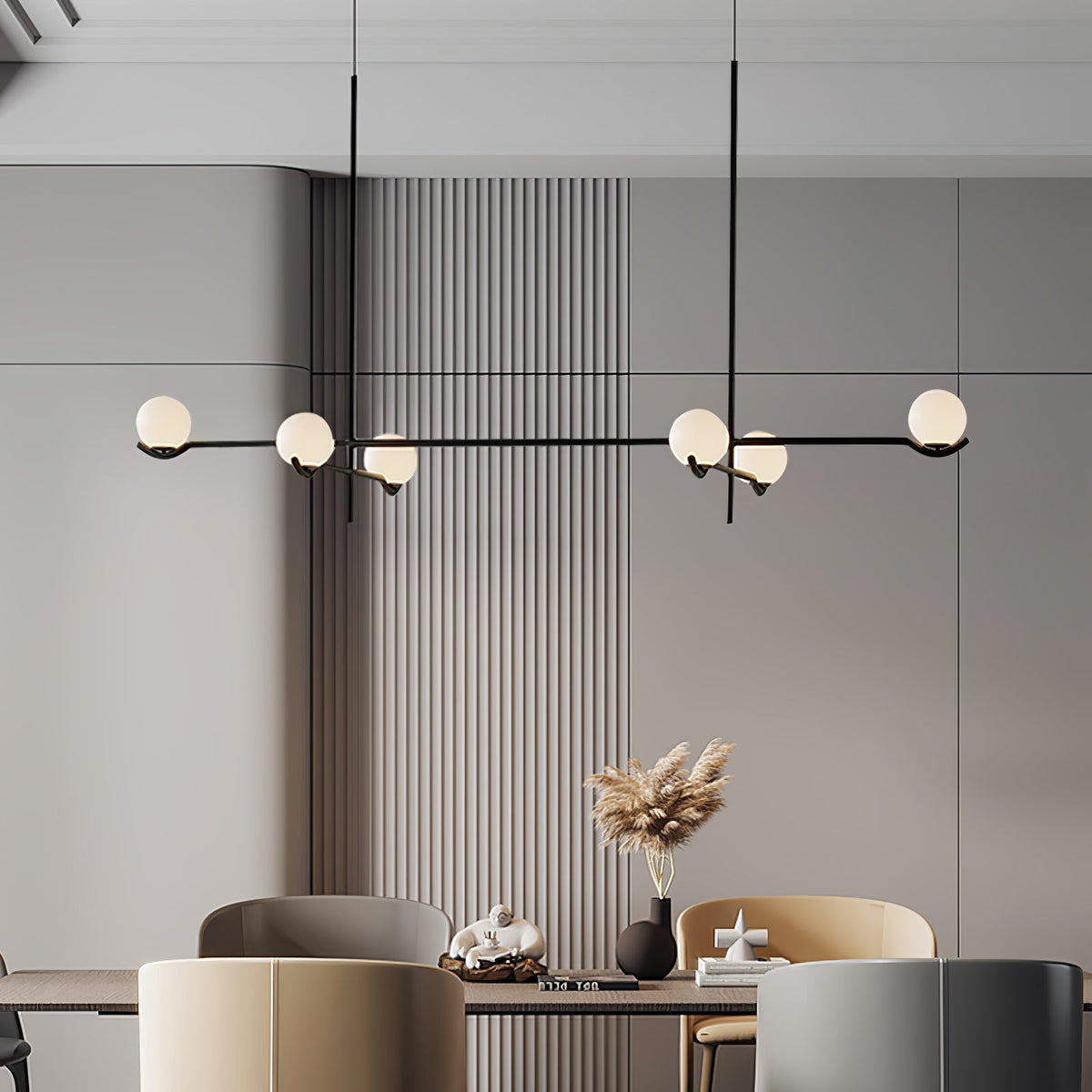 White Bubble Design Glass Pendant Light