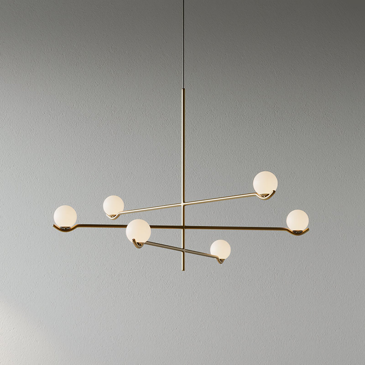 White Bubble Design Glass Pendant Light