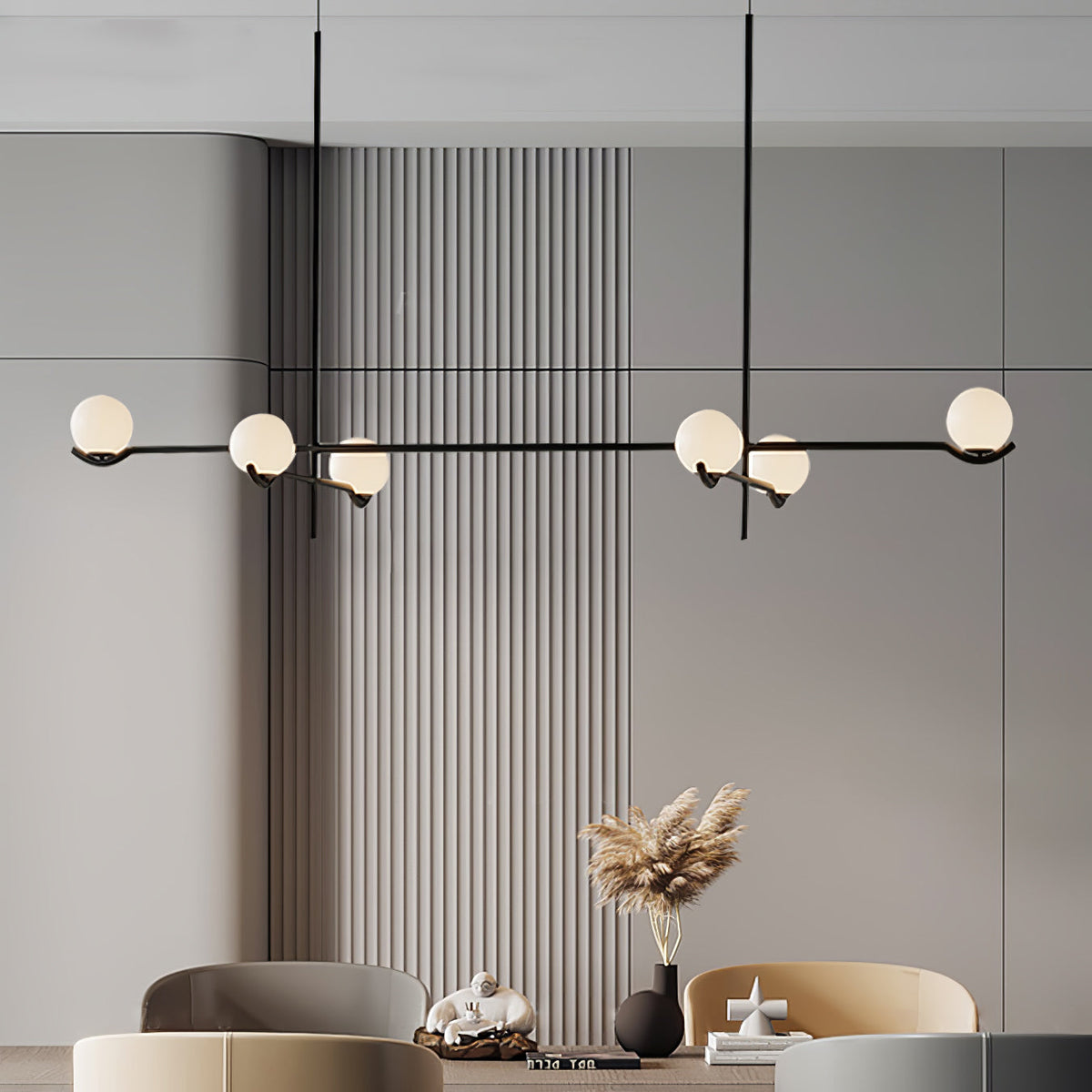 White Bubble Design Glass Pendant Light