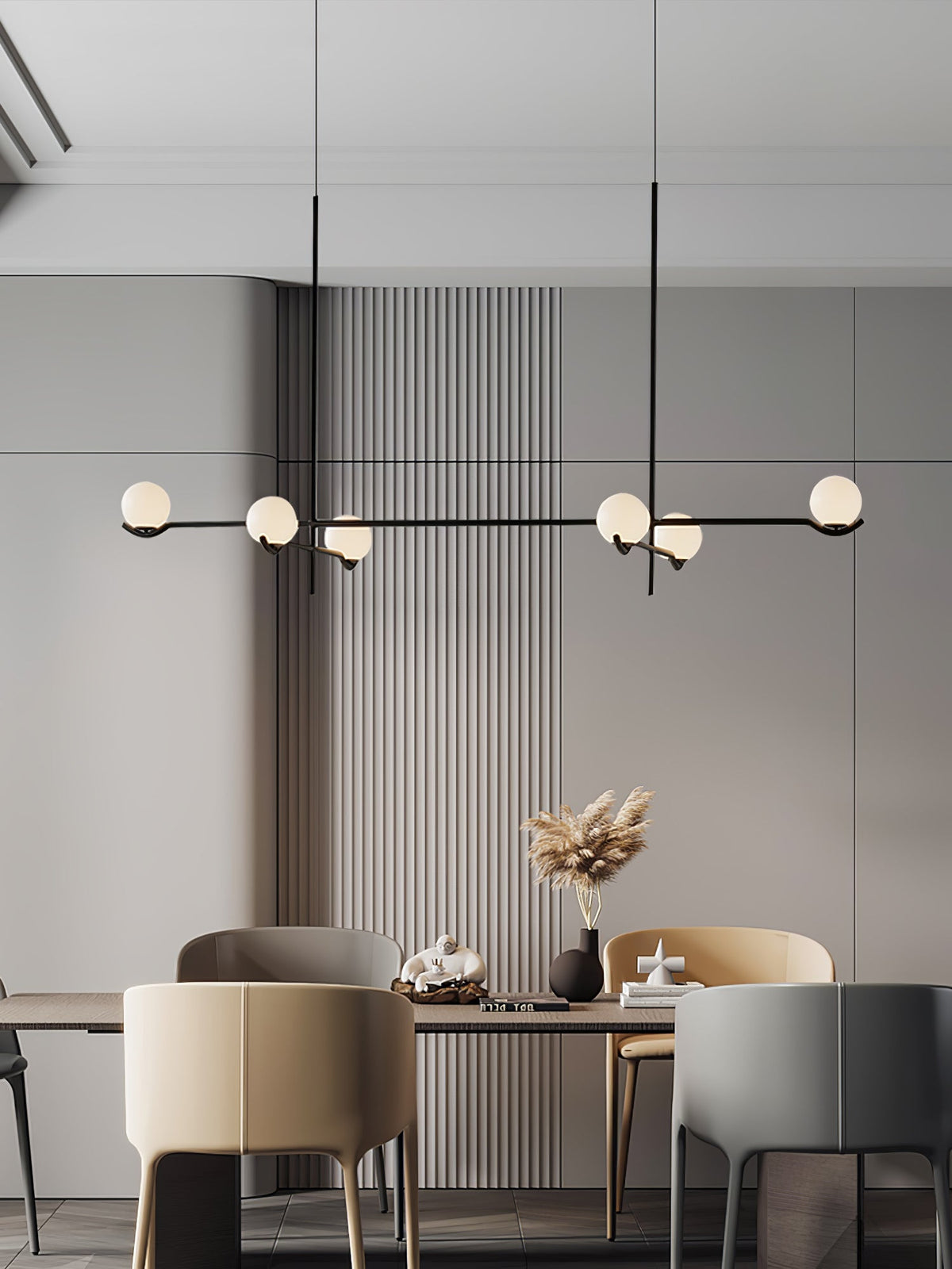 White Bubble Design Glass Pendant Light