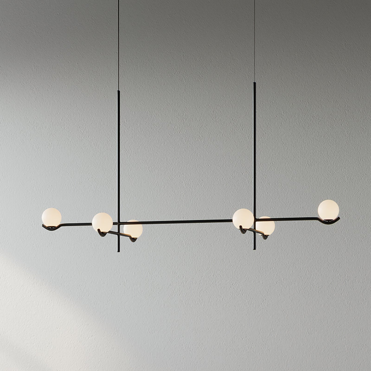 White Bubble Design Glass Pendant Light