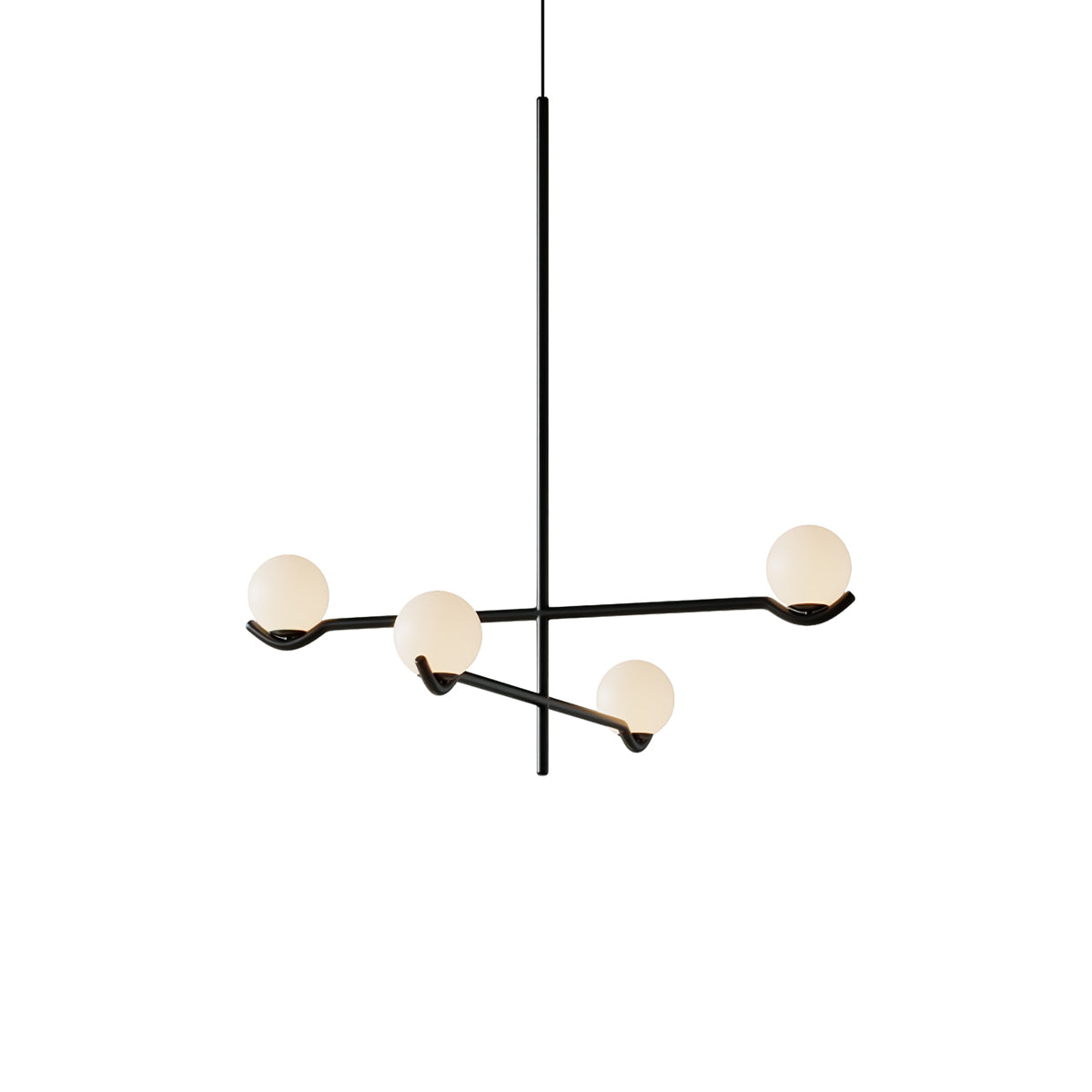 White Bubble Design Glass Pendant Light