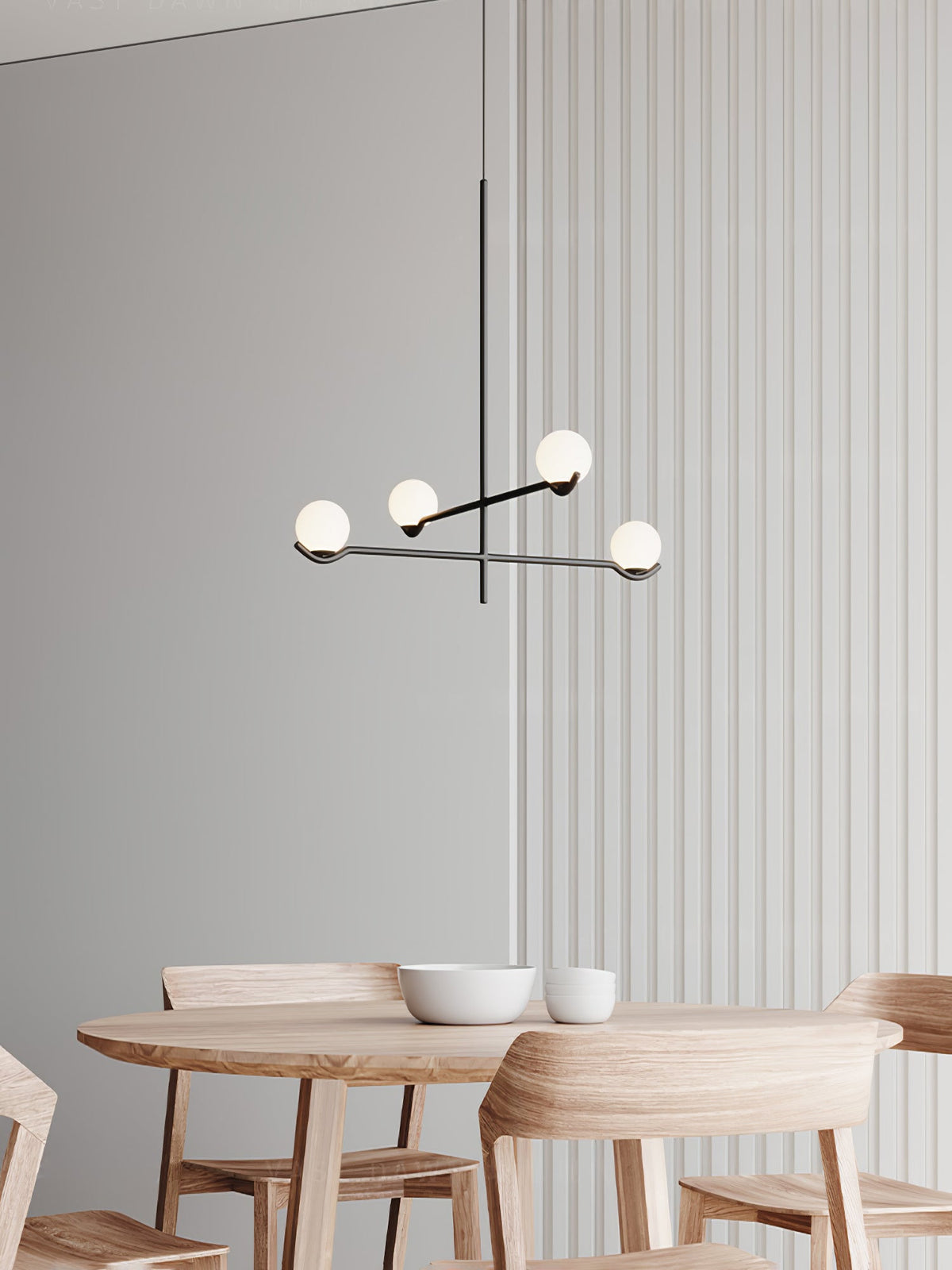 White Bubble Design Glass Pendant Light