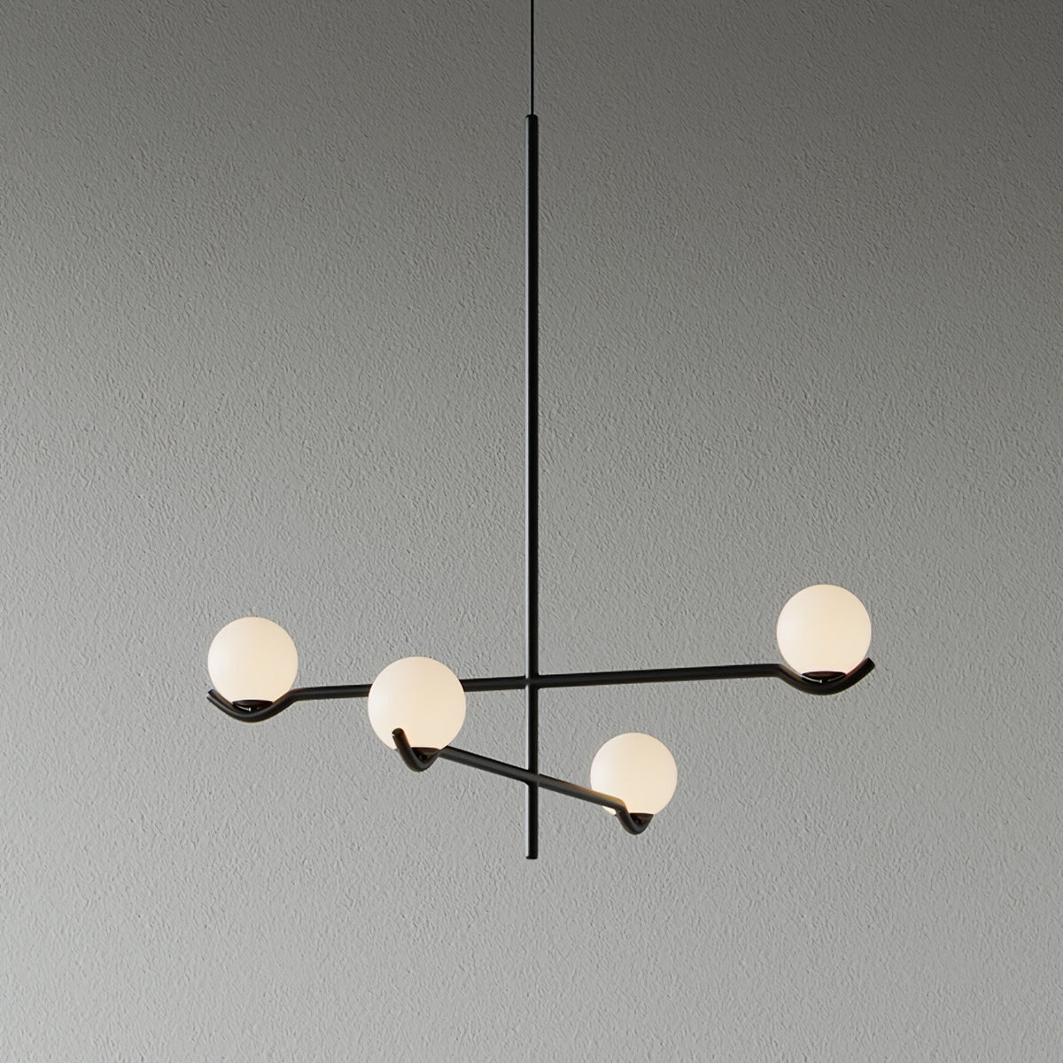 White Bubble Design Glass Pendant Light