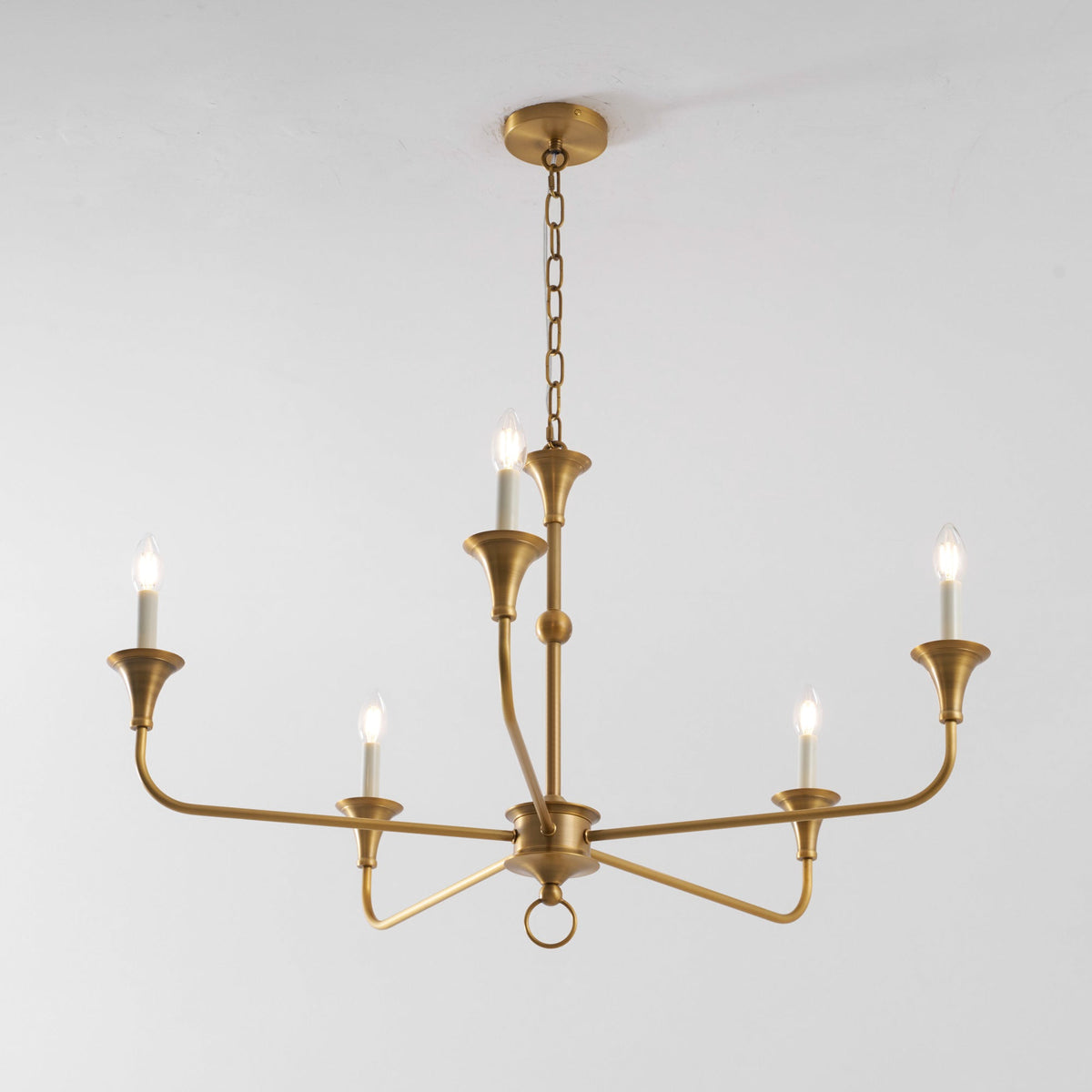 Unity Classic Vintage European Style Mid-century Bronze Chandelier