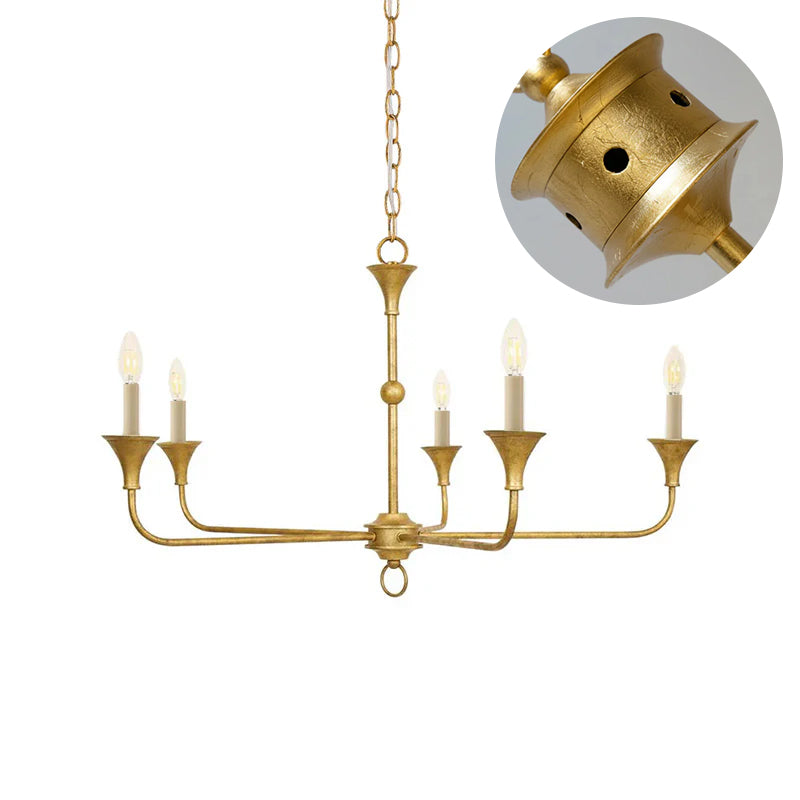 Unity Classic Vintage European Style Mid-century Bronze Chandelier
