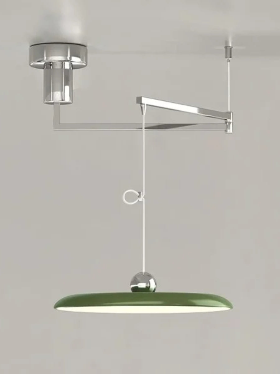 Swing Arm Pendant Light - Minimalist Adjustable Hanging Light Fixture
