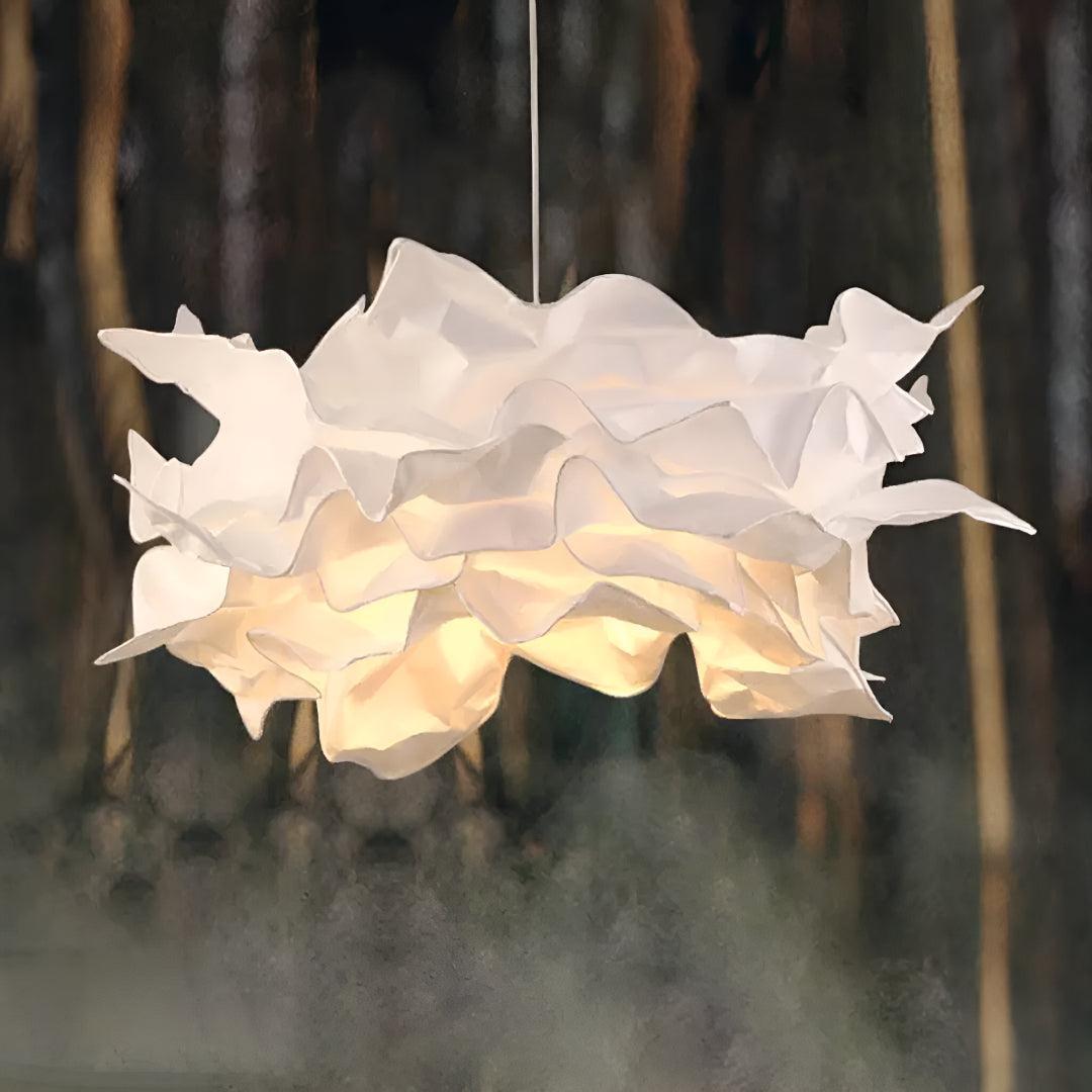 Cloud Paper Pendant Light with Ambient Glow for Modern Rooms