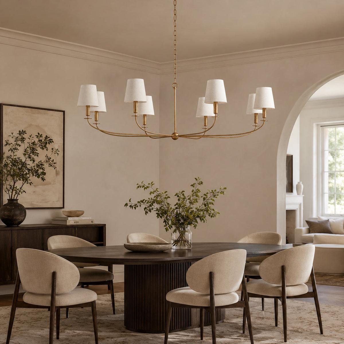 Grand Candle-style Farmhouse Chandelier