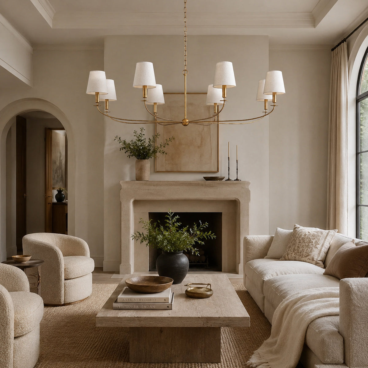 Grand Candle-style Farmhouse Chandelier