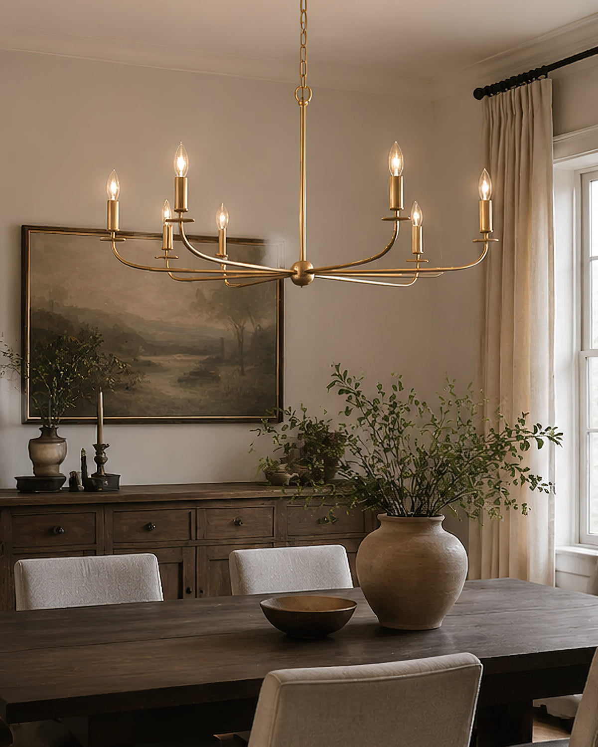 Grand Candle-style Farmhouse Chandelier