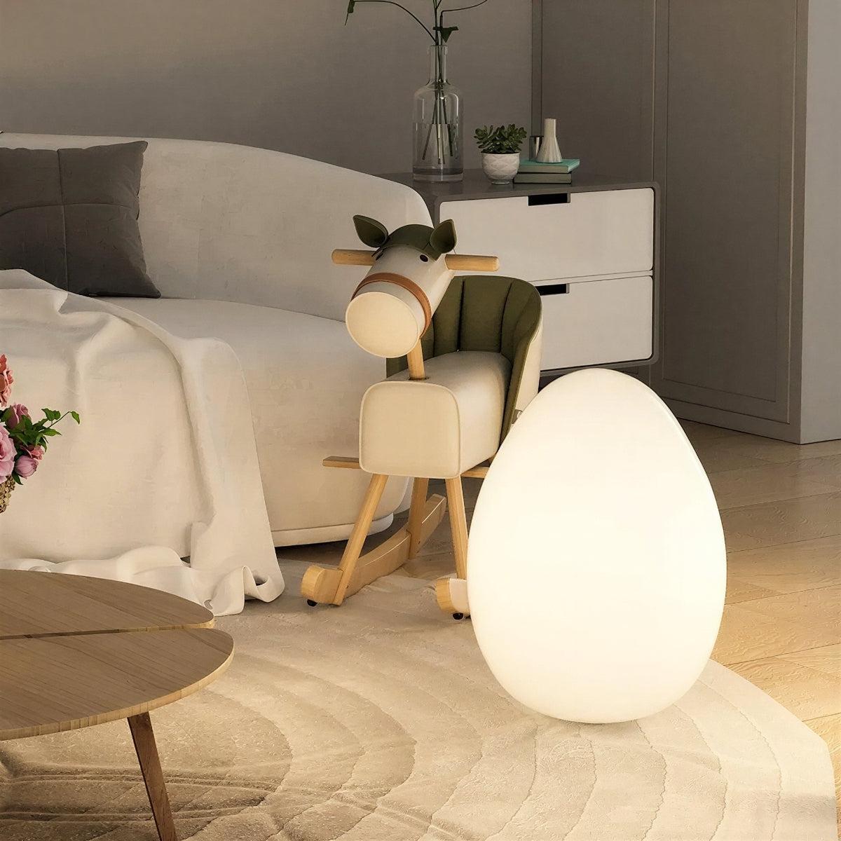 Egg-Shaped Floor Lamp