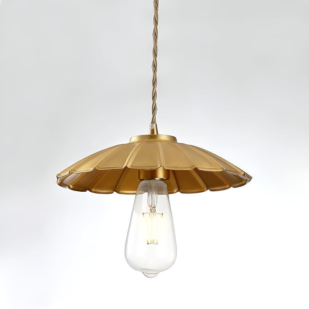 Hanging Pendant Lighting With Classic Flat Shade