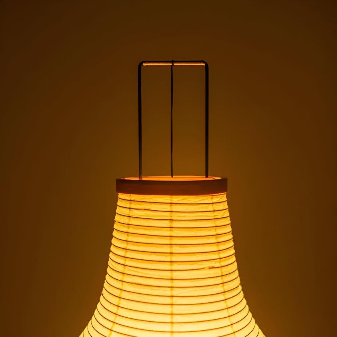 Japanese Washi Paper Floor Tripod Lamp Mid Century Modern Lighting