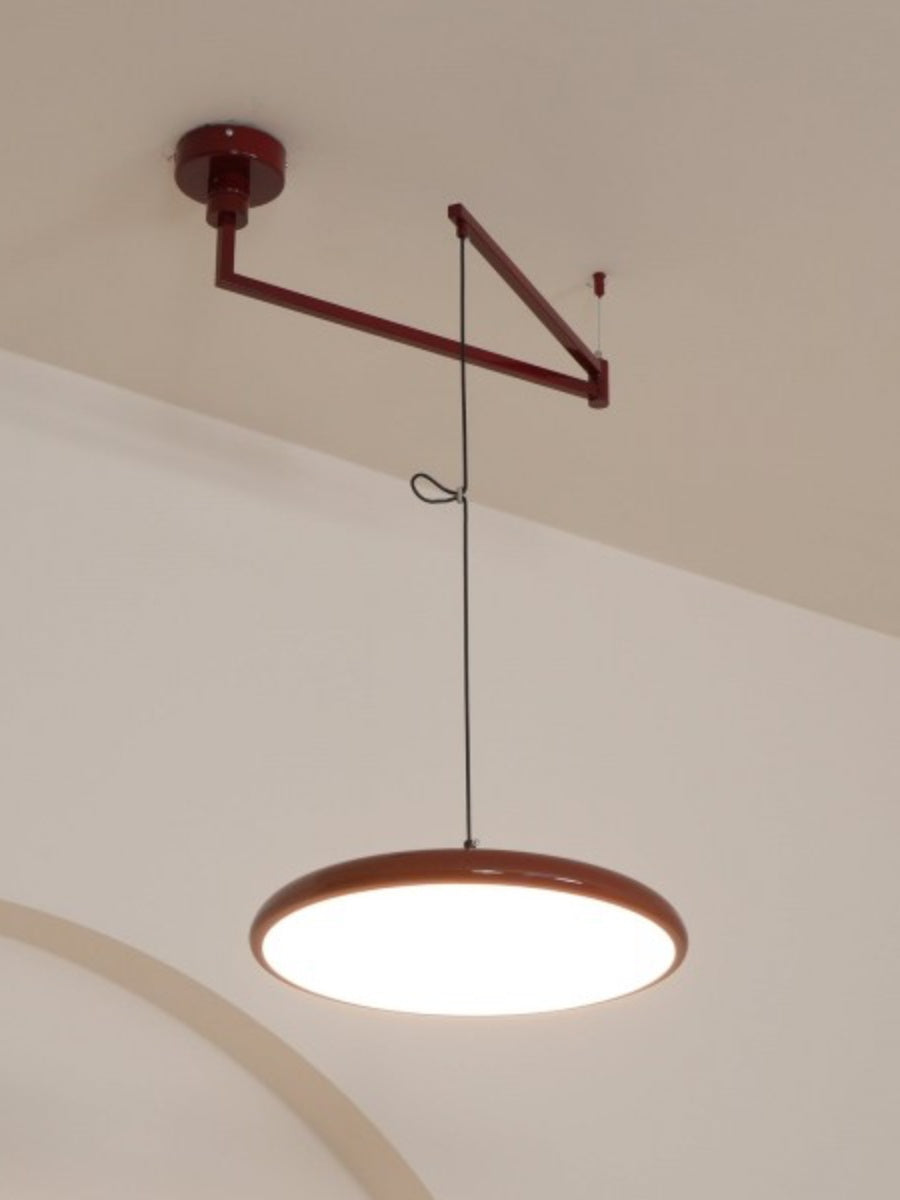 Swing Arm Pendant Light - Minimalist Adjustable Hanging Light Fixture