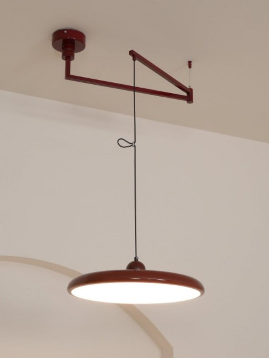 Swing Arm Pendant Light - Minimalist Adjustable Hanging Light Fixture