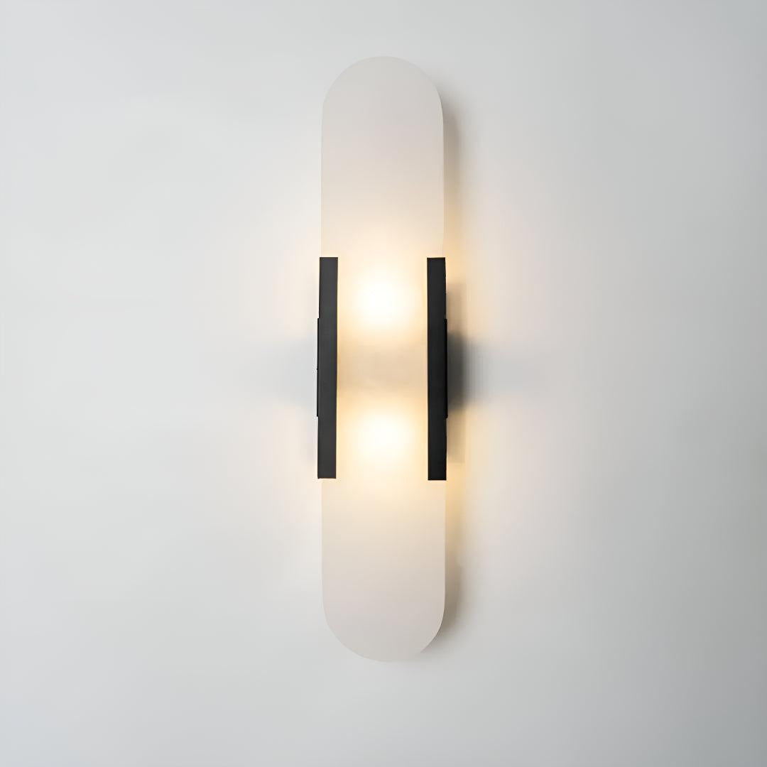 Modern Alabaster Wall Sconce Lighting Fixture With Elongated Design