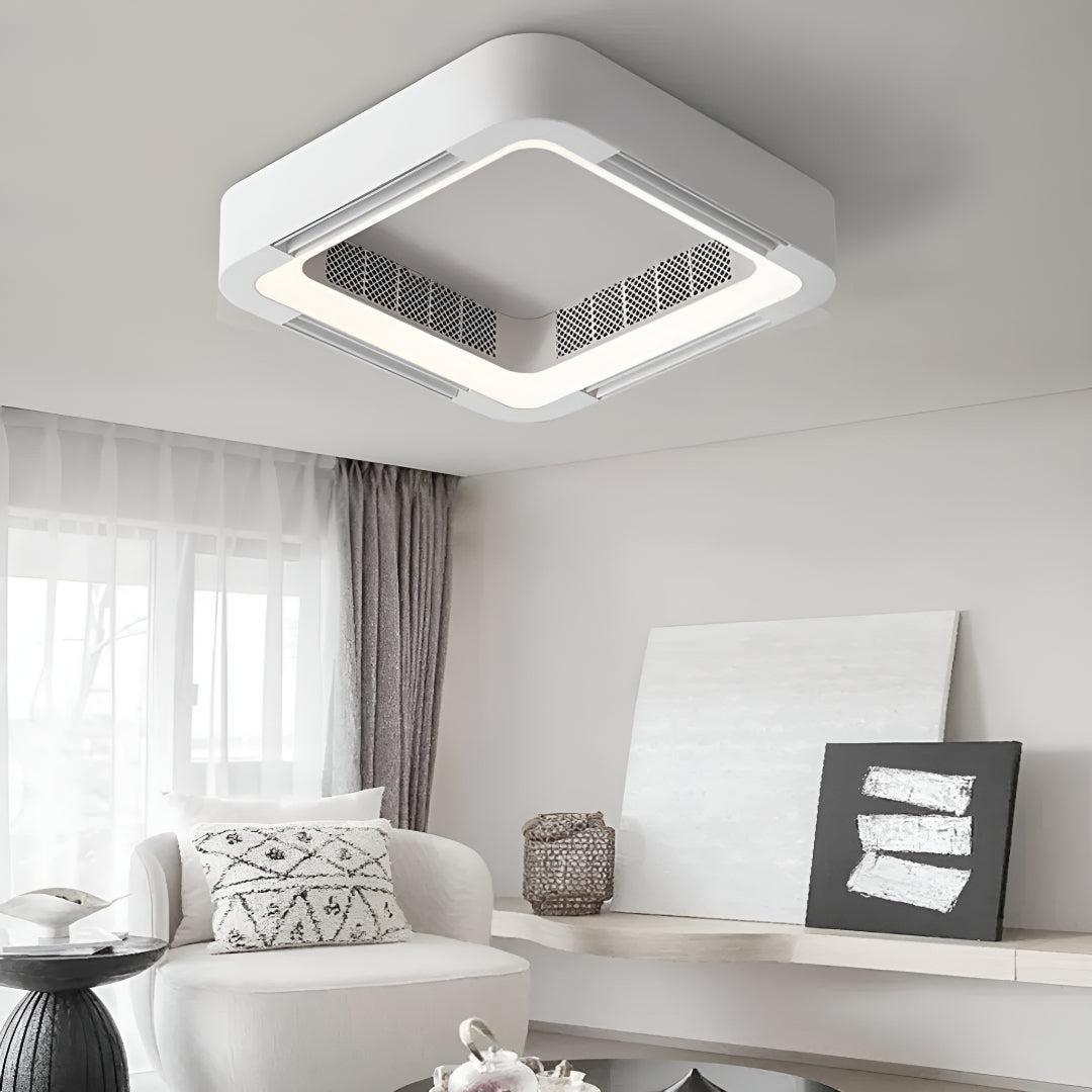 Modern Bladeless Ceiling Fan Light With Adjustable Lighting